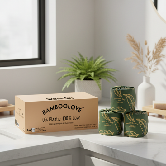 Bamboo 3-Ply Toilet Rolls | 48 rolls (Individually Wrapped Rolls)