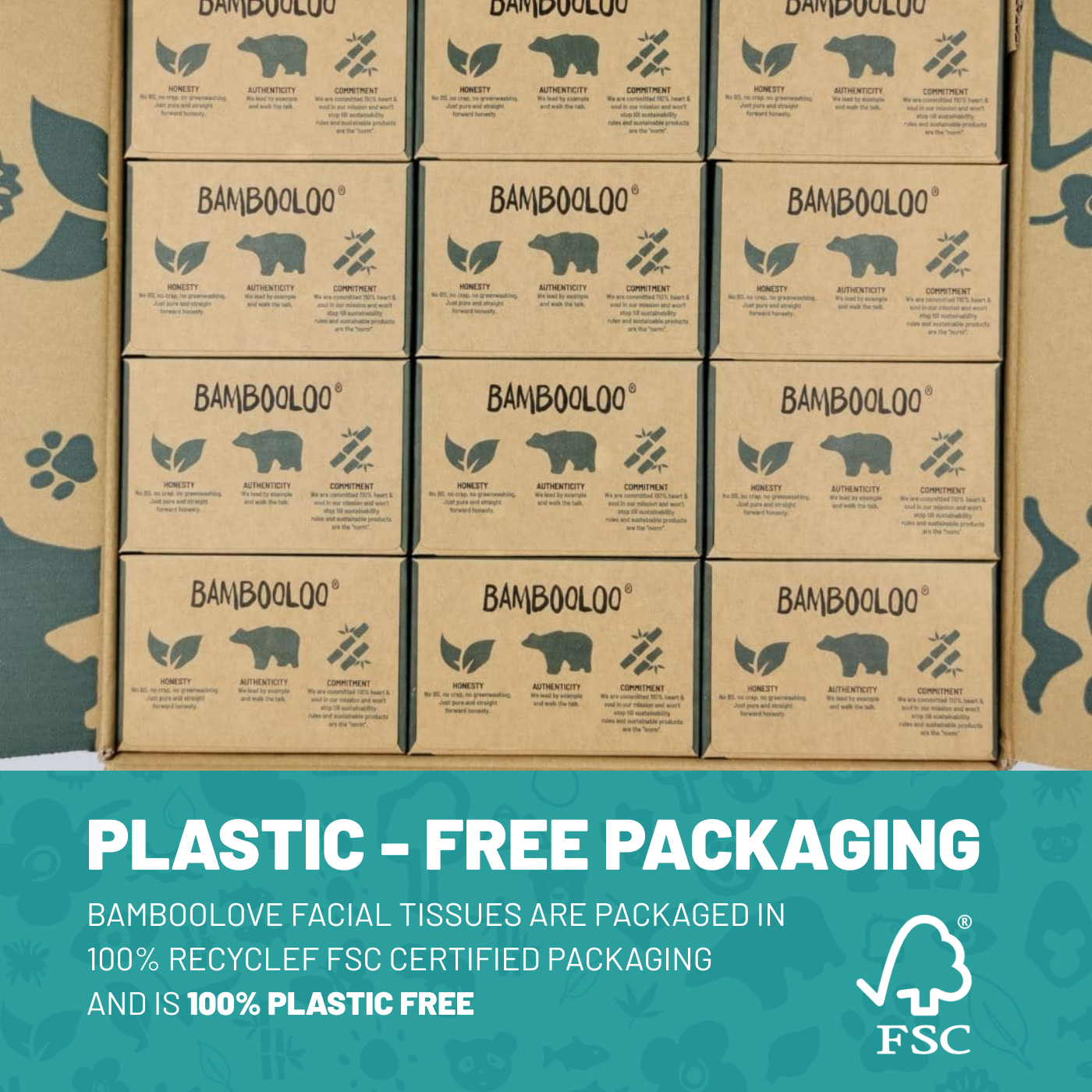 Bamboo Facial Tissues | 12 boxes