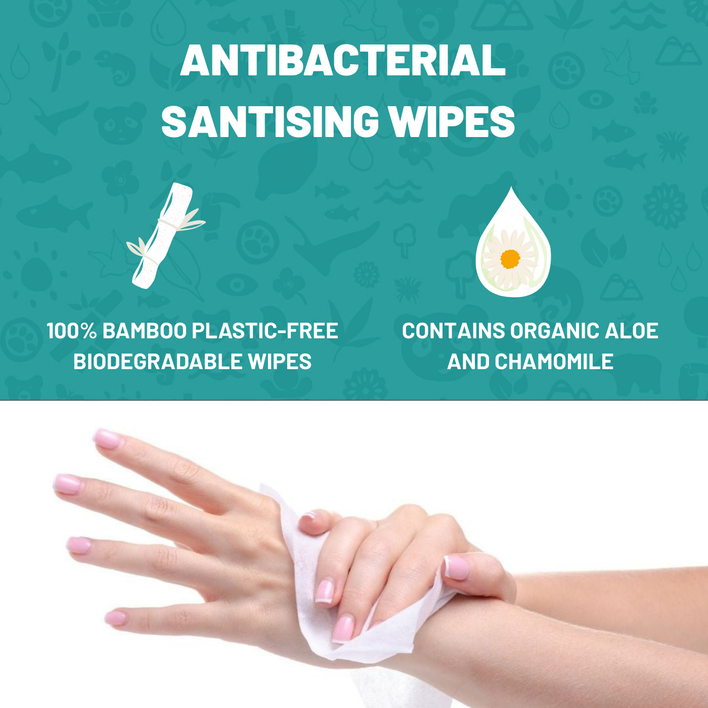 Bamboo Antibacterial Wipes | 1 Refill Bag