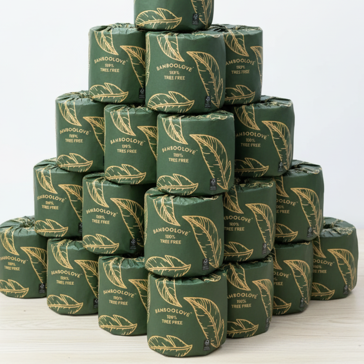 Bamboo 3-Ply Toilet Rolls | 48 rolls (Individually Wrapped Rolls)