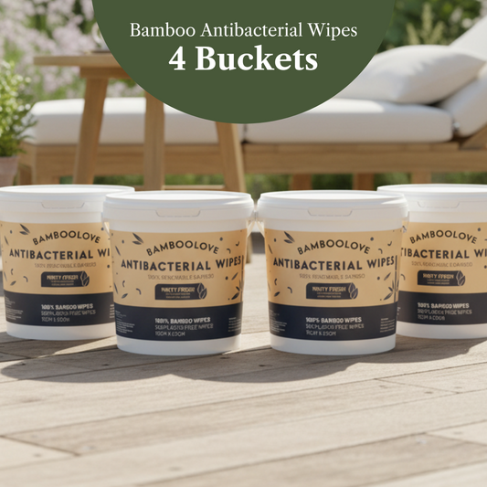 Bamboo Antibacterial Wipes |  4 Buckets