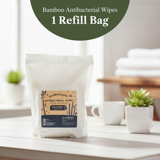 Bamboo Antibacterial Wipes | 1 Refill Bag