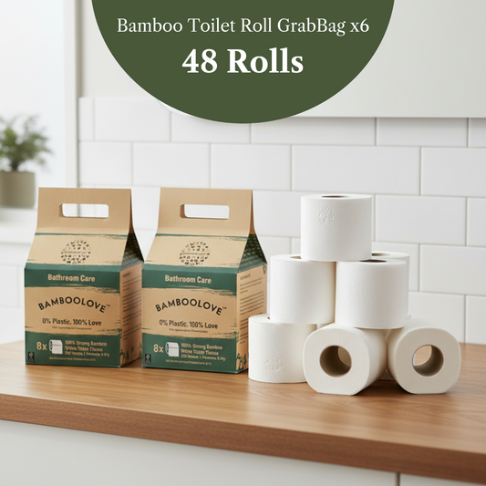 Bamboo 3-Ply Toilet Roll GrabBag | 48 rolls