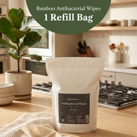 Bamboo Antibacterial Wipes | 1 Refill Bag