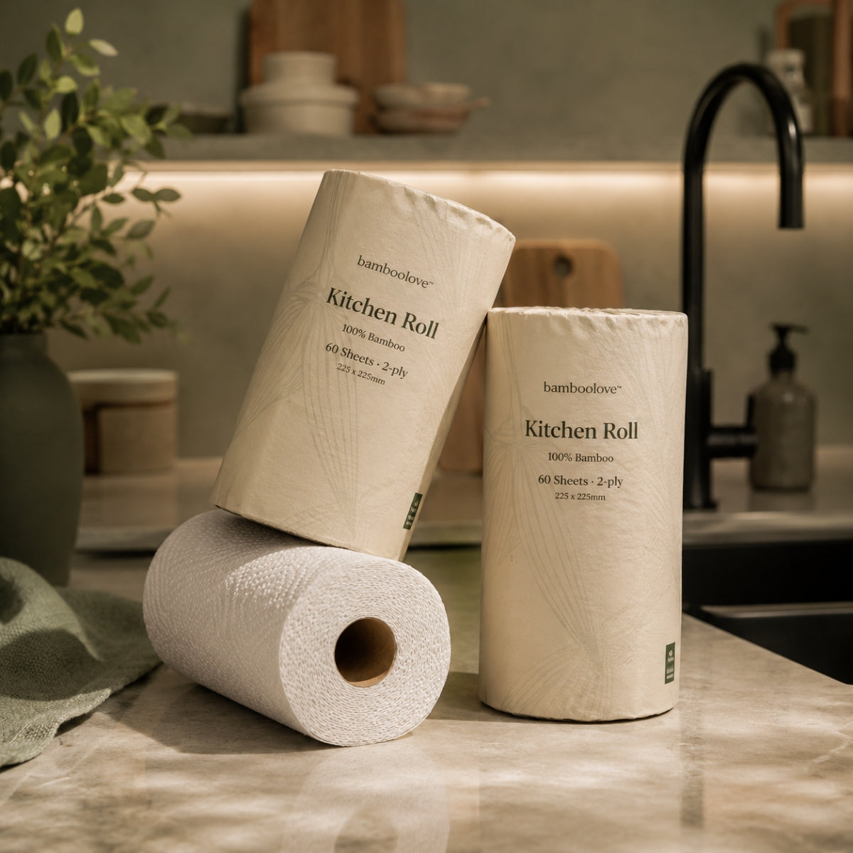 Bamboo Kitchen Rolls | 6 Individually Wrapped Rolls