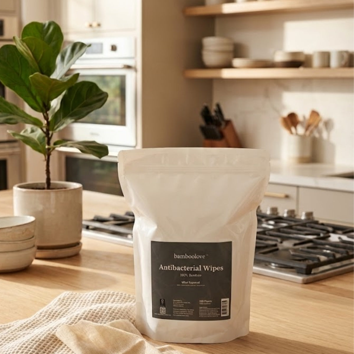 Bamboo Antibacterial Wipes Refill | 300 Wipes