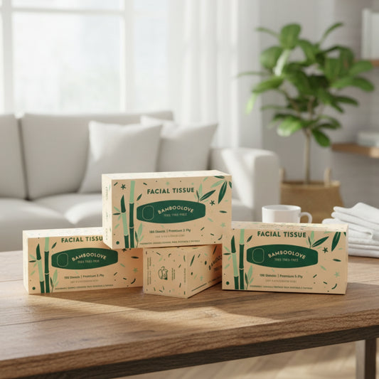 Bamboo Facial Tissues | 12 boxes