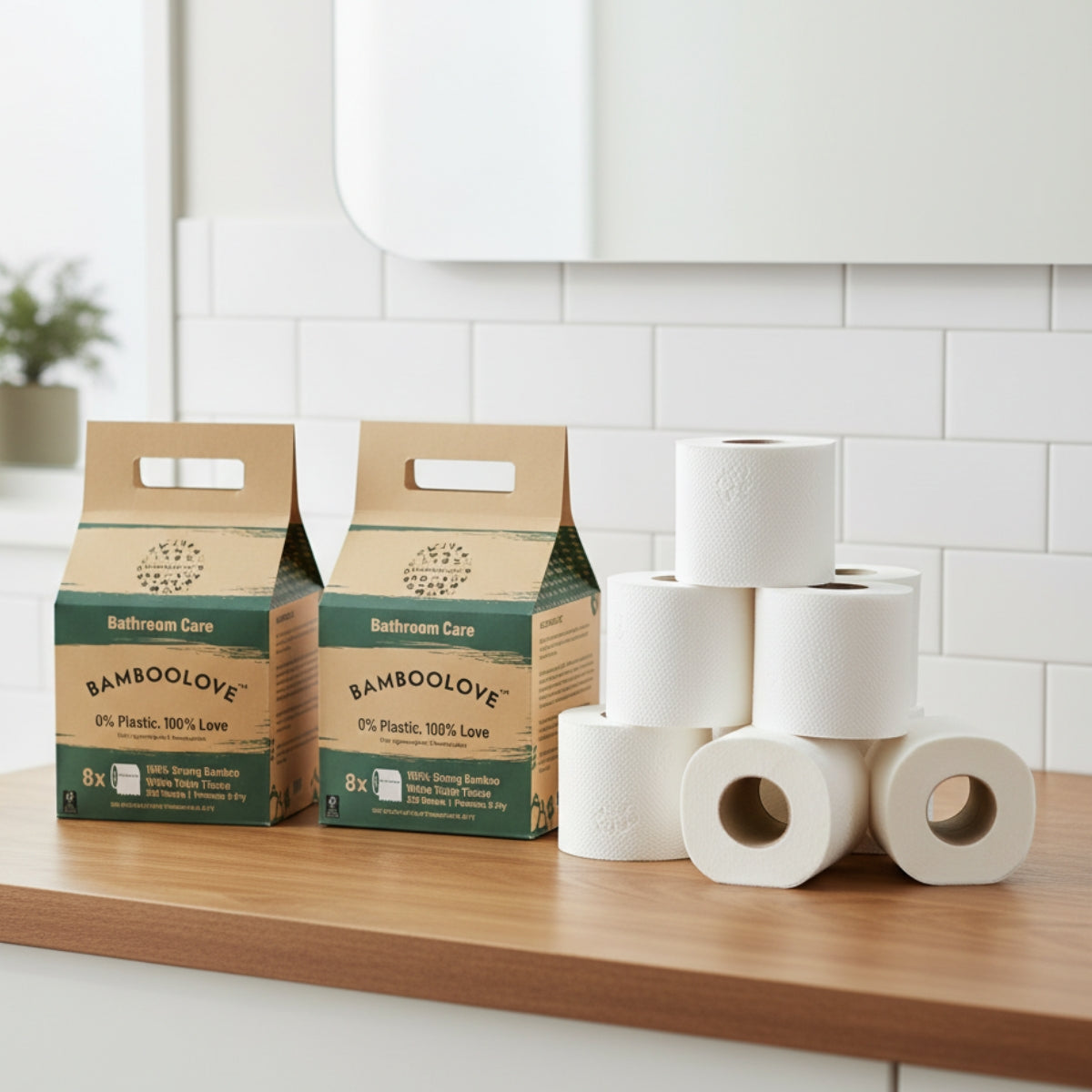 Bamboo 3-Ply Toilet Roll GrabBag | 48 rolls