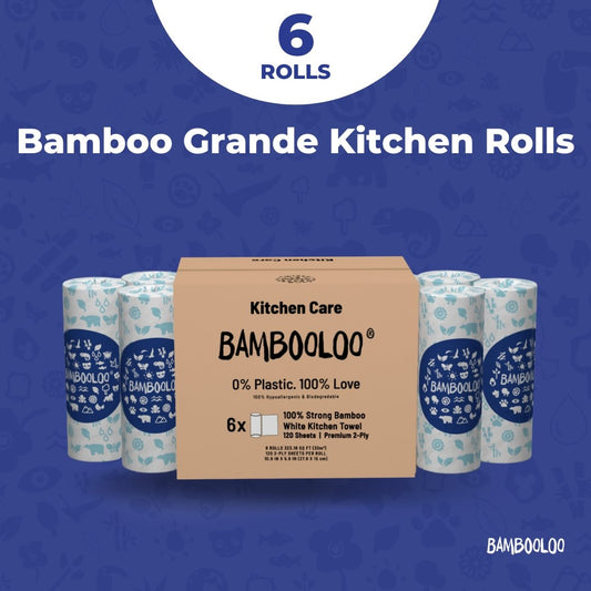 Bamboo Grande XL Kitchen Rolls | 6 Rolls